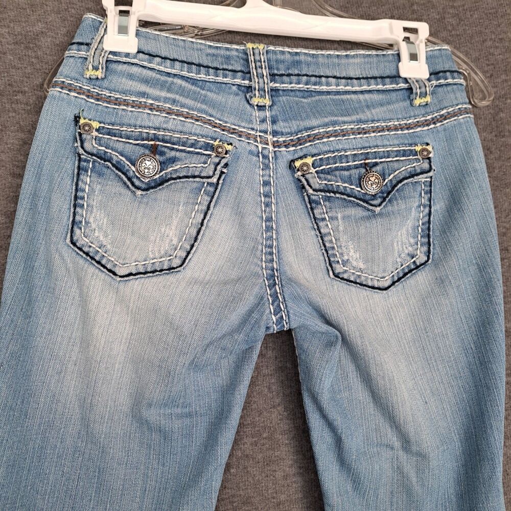 Culture Jeans Light Wash Skinny Jeans Flap Pockets Size 0 - Picture 7 of 13